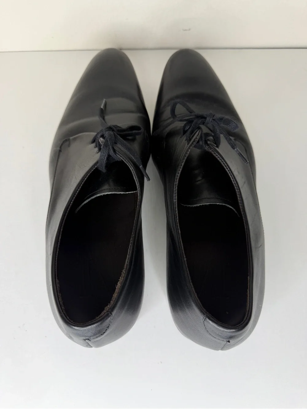 maison forte Oxfords Dress Shoes Men Size 11M Black Leather Made In Spain